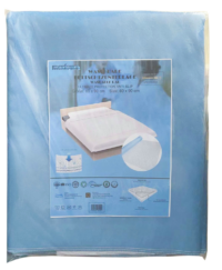 bettunterlage-waschbar-packung A blue plastic bag for Waschbare Bettschutzunterlagen (40 x 60 cm) 50 Stück.