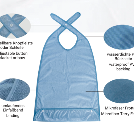 schurtze-gross A praxisbedarf apron with different features.